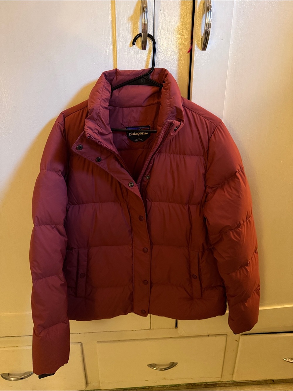 Patagonia Women's Brick Red Puffer Jacket
